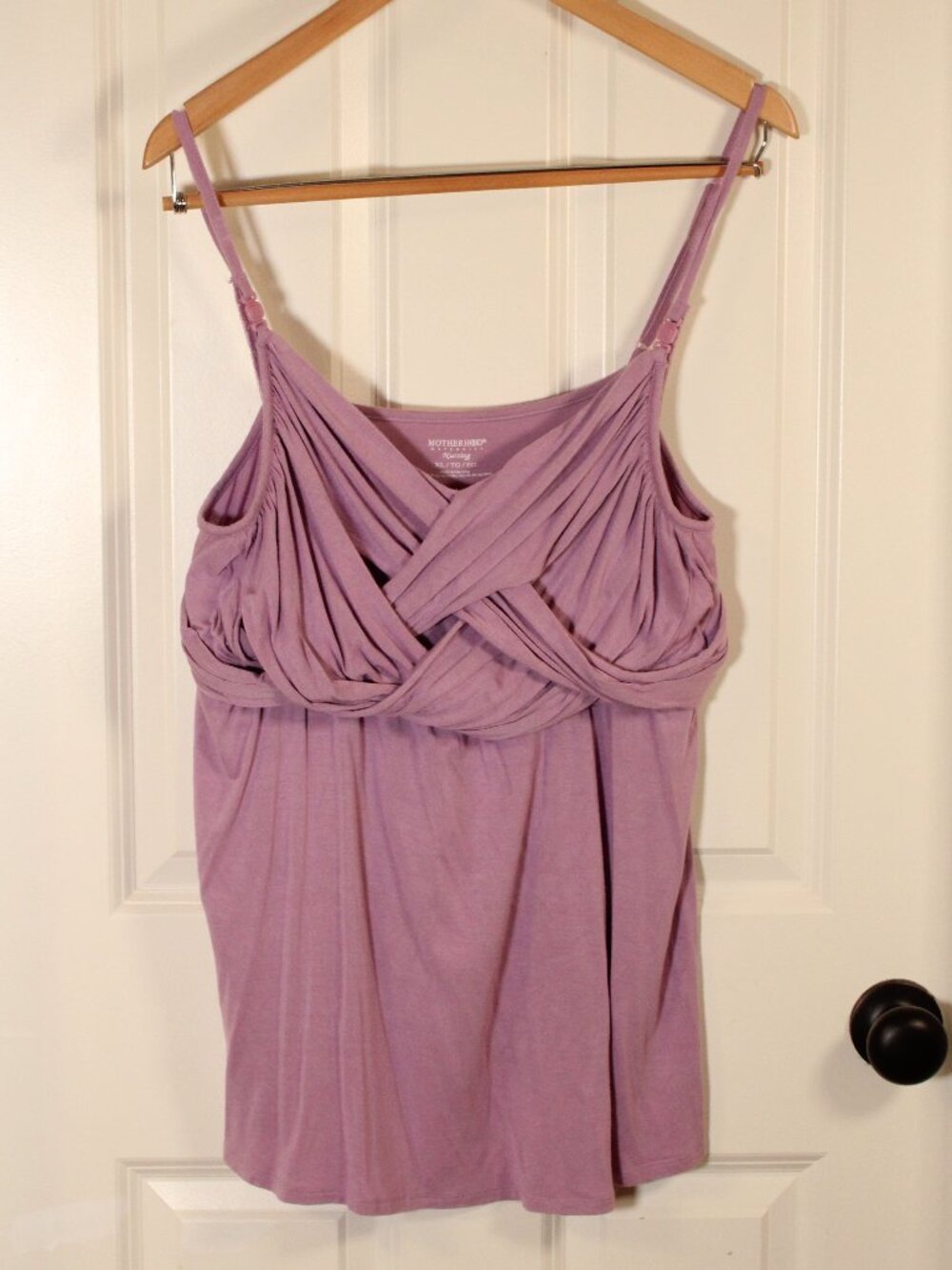 Nursing tank knot front cami Motherhood maternity XL